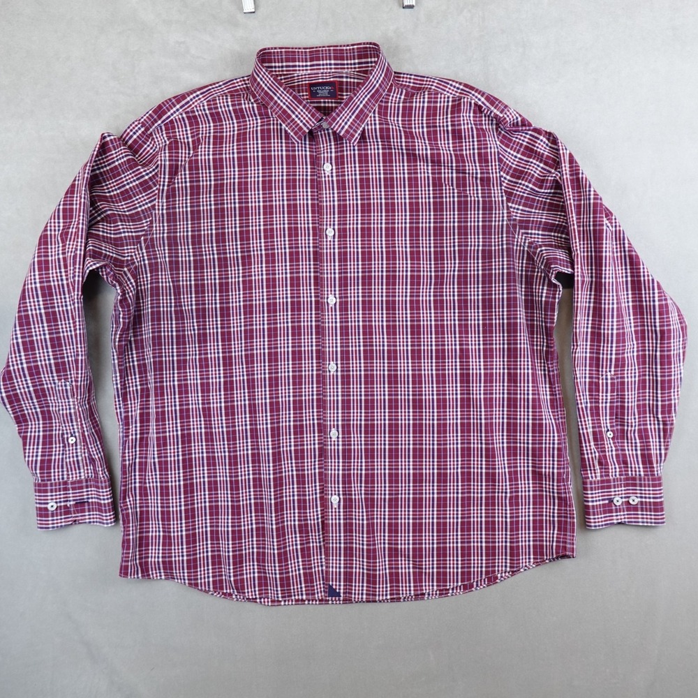UNTUCKit Shirt Mens XXXL Wrinkle Free Long Sleeve Button Up Hudson Chevalier